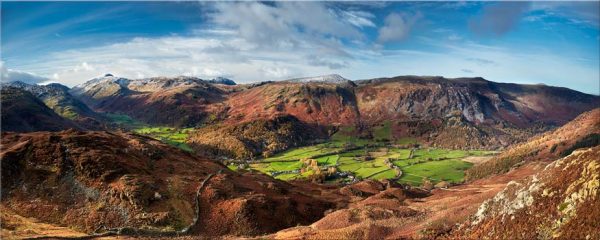 The Green Fields of Borrowdale - Lake District Print