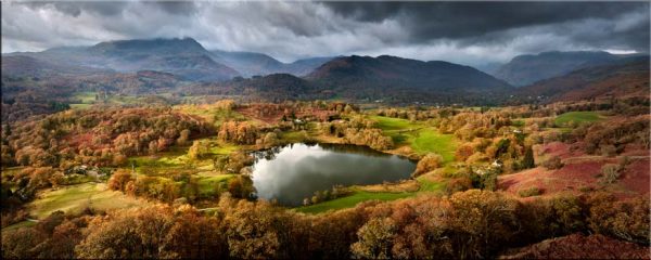 Loughrigg Tarn in Autumn Sunshine - Canvas