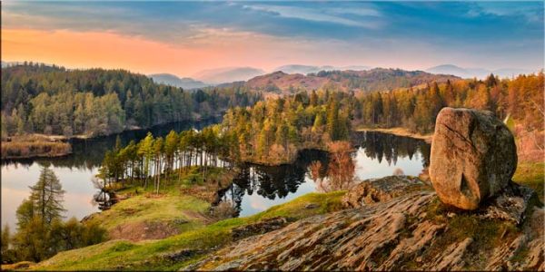Dusk at Tarn Hows - Canvas