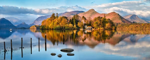 Derwent Water Panorama - Canvas