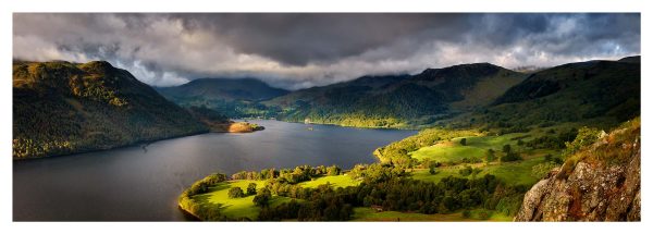 Ullswater Mountains Panorama - Glossy Print