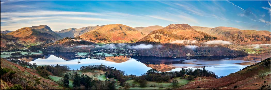 Glenridding Calm Morning Panorama - Canvas