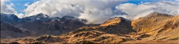 Scafell Pike Esk Pike Bow Fell - Canvas Print
