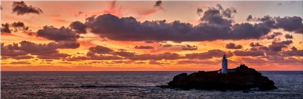 Godrevy Autumn Sunset - Canvas