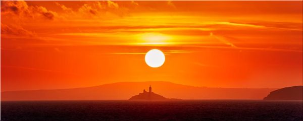 Godrevy Lighthouse Sunrise - Canvas Print