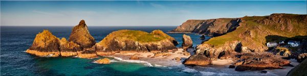 Kynance Cove Morning Sunlight - Canvas Print