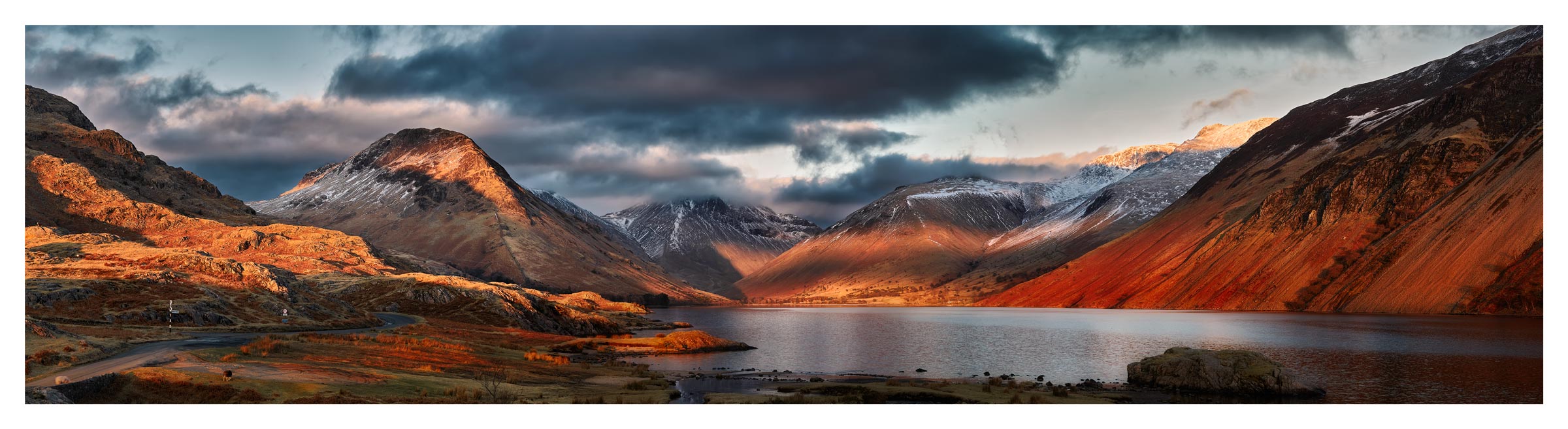 Winter Sun Over Wast Water - Print