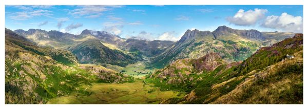 Langdale Fells in Summer - Glossy Print