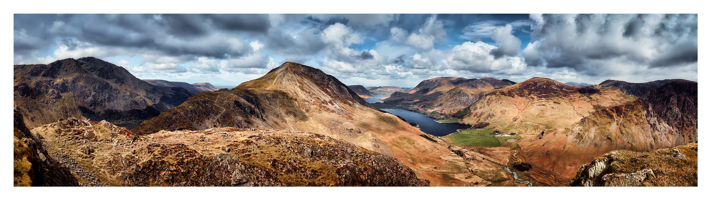 High Crag and Buttermere Panorama - Print