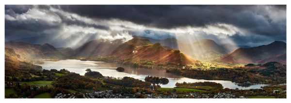 Darkness and Light Over Derwent Water - Print