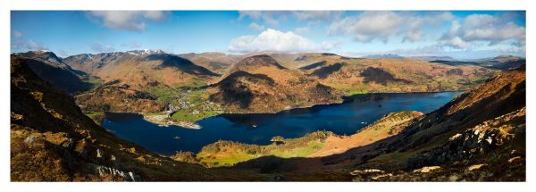 Ullswater and Glenridding Panorama - Glossy Print