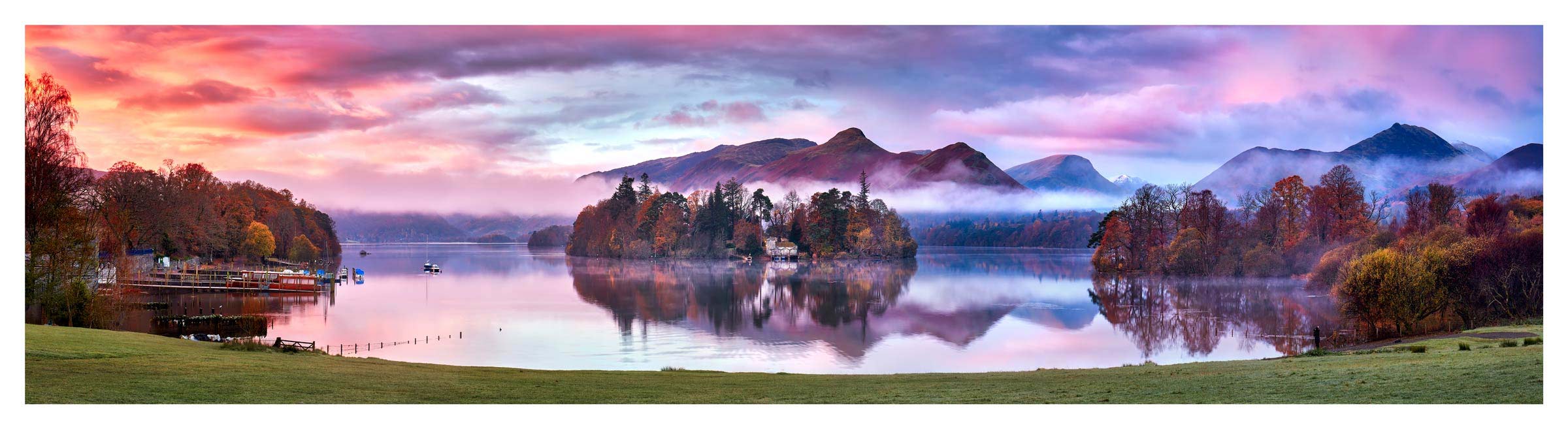 Derwent Water Sunrise Mists - Print