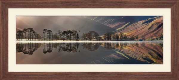 Buttermere Morning Light framed print with Mount