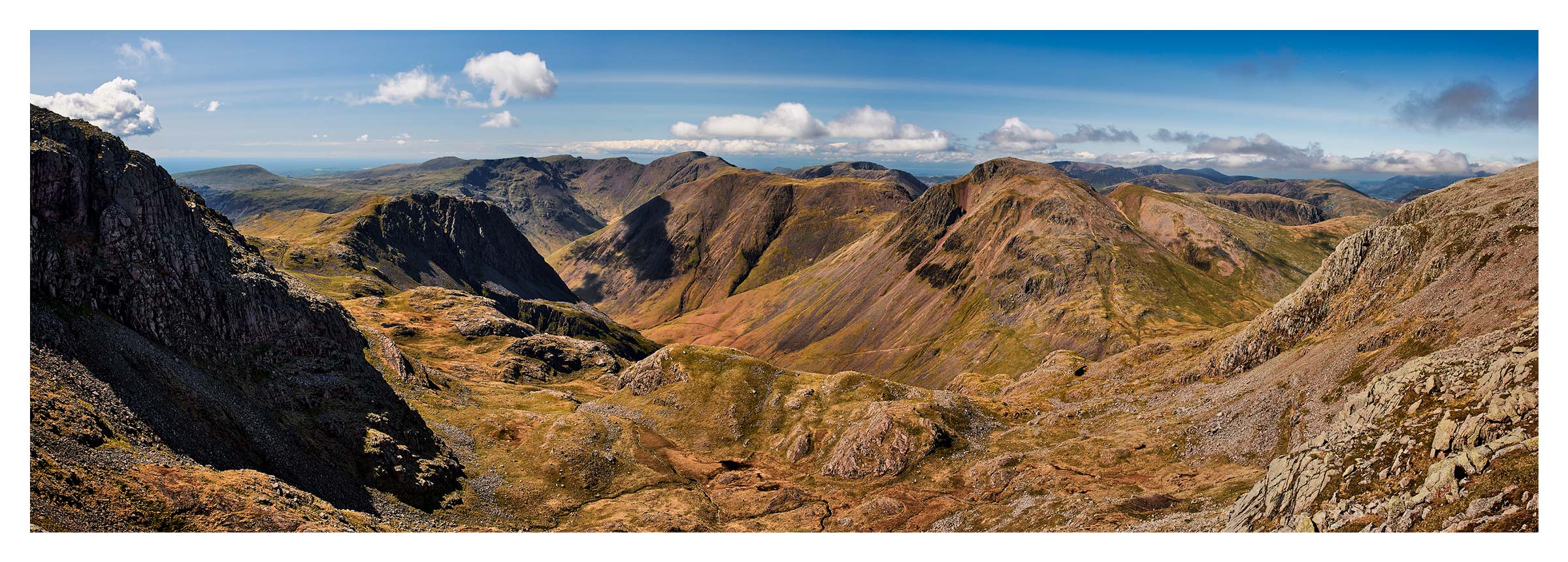 Mountains of Wasdale from Broad Crag - Print