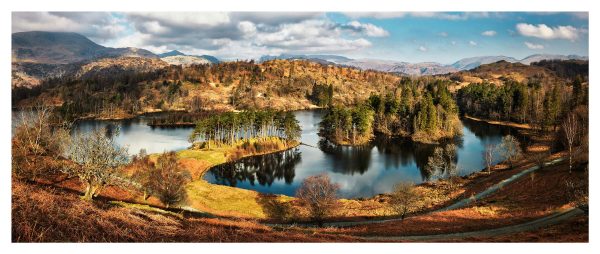Tarn Hows Spring Panorama Glossy Print