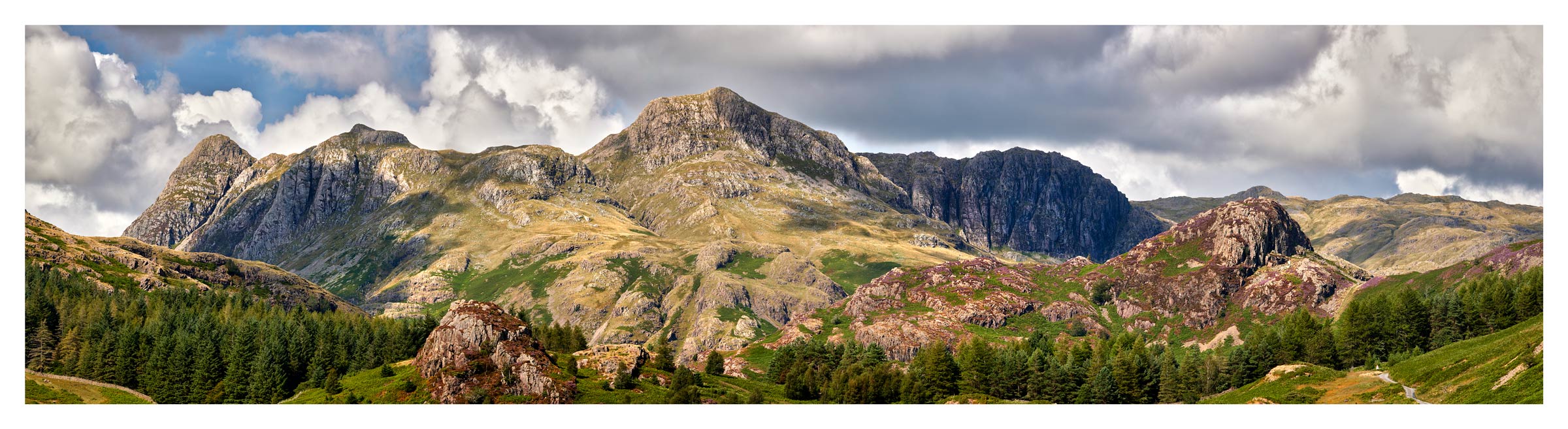 Langdale Pikes and Pavey Ark Panorama - Print