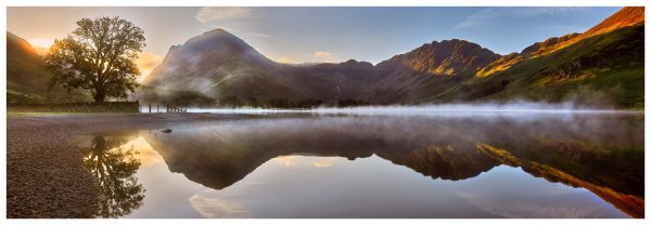 Buttermere Misty Sunrise Glossy Print