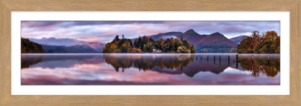 Derwent Isle Dawn Light framed print with mount