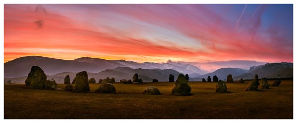 Dawn Skies Over Castlerigg Glossy Print