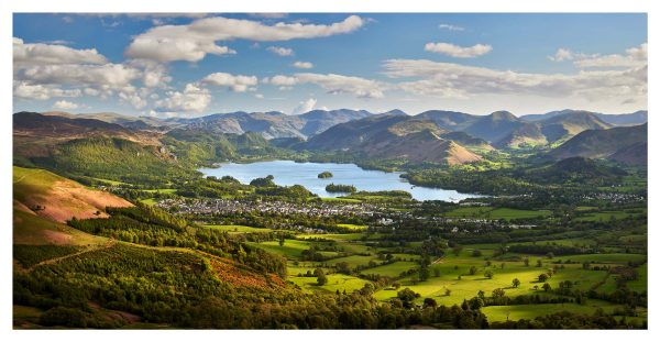 Colours of Spring Around Derwent Water Glossy Print