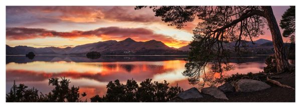 Friars Crag Sunset Glossy Print