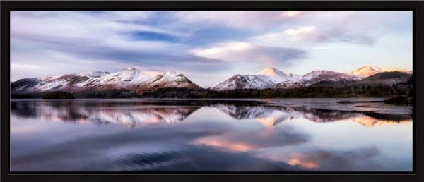 Colours of Dawn at Derwent Water - Framed