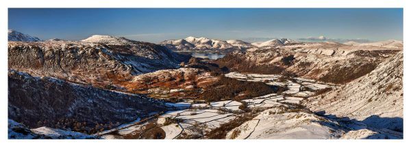 Borrowdale in Winter - Glossy Print