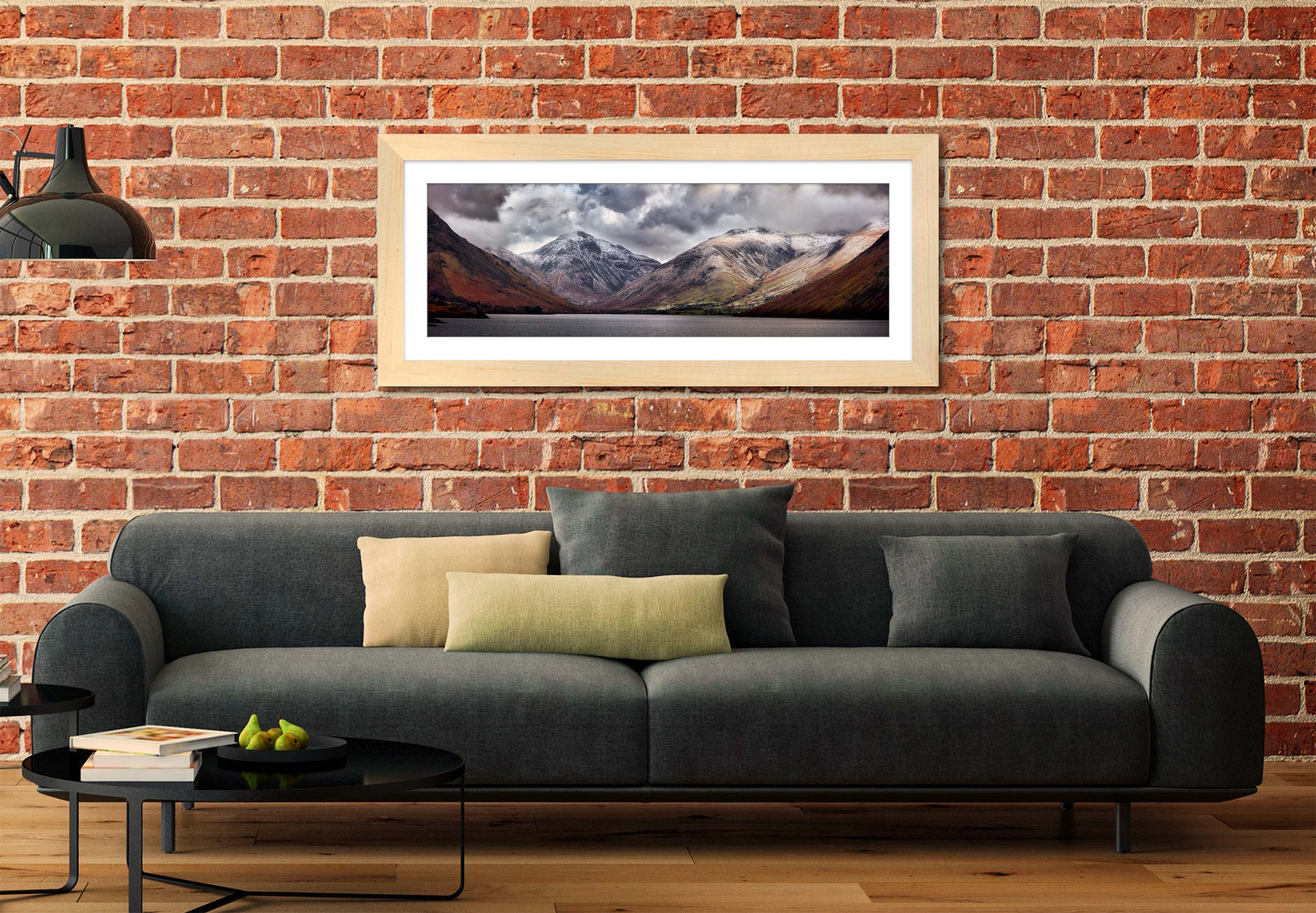Great Gable and Lingmell framed print with mount on Wall