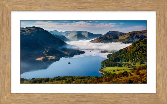 Glenridding Under the Clouds framed print with Mount