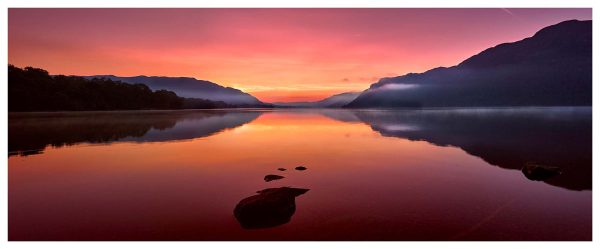Ullswater Golden Sunrise Glossy Print