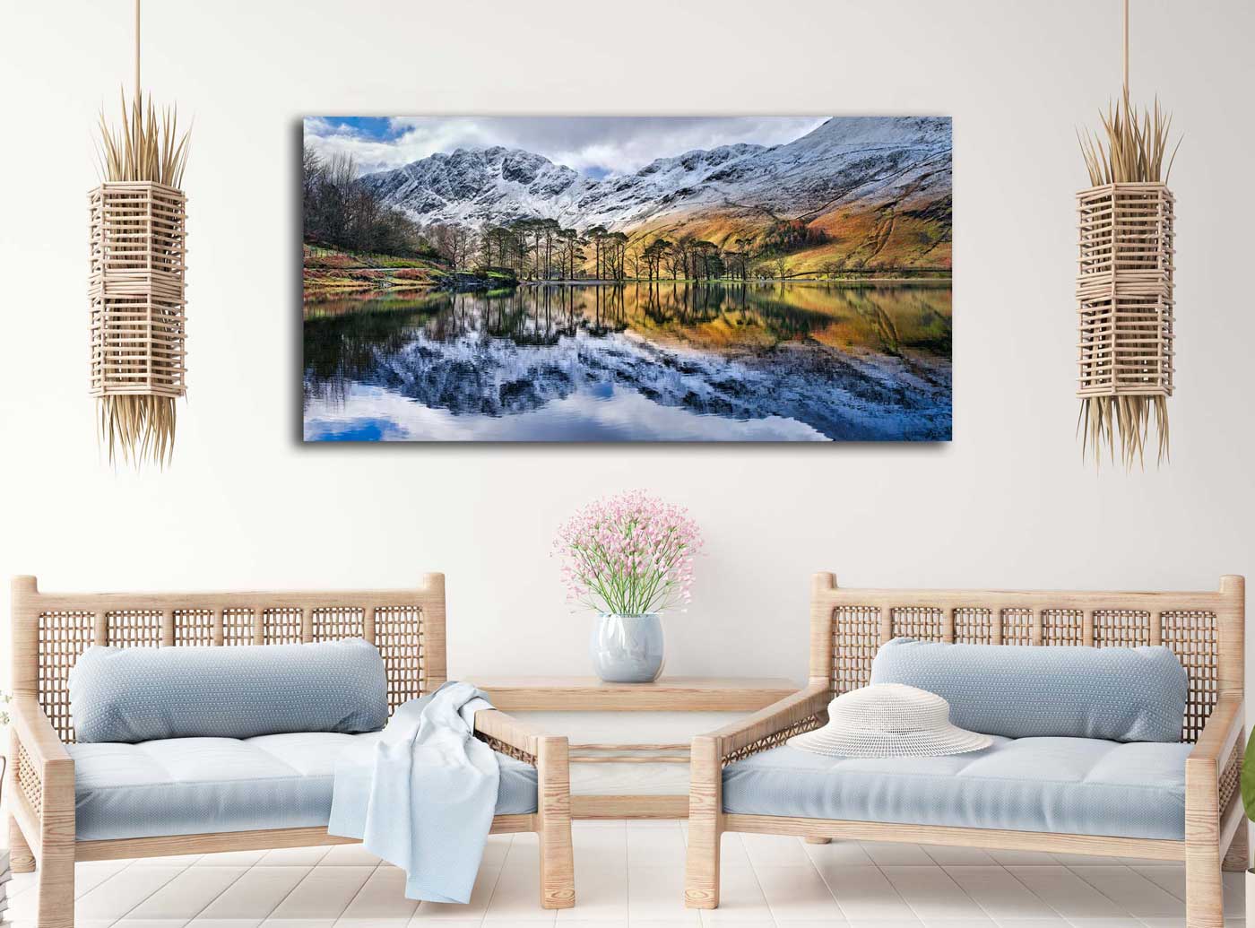 Buttermere Winter Reflections - Canvas on Wall