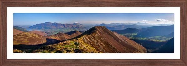 Causey Pike Ridge framed print with Mount