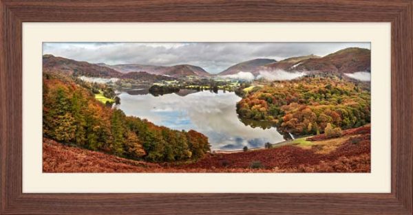 Trees of Grasmere framed print with Mount