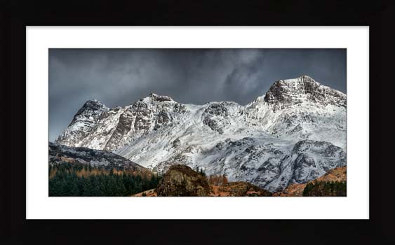 Snow on the Langdales