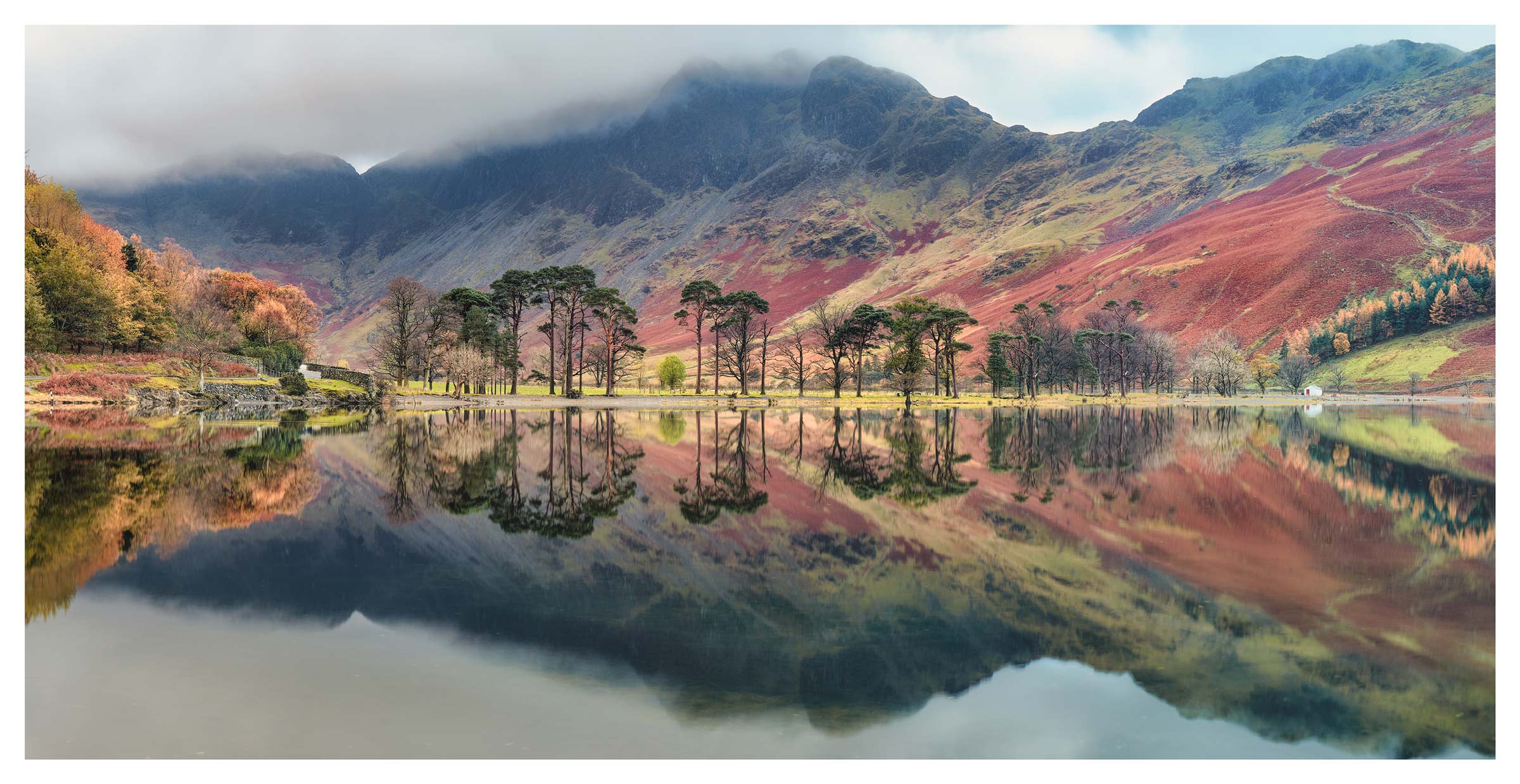Buttermere Autumn Reflections - Print