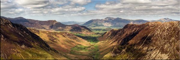 Dale Head to Skiddaw Panorama - Canvas