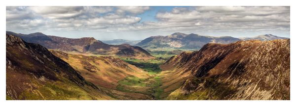 Dale Head to Skiddaw Panorama - Print