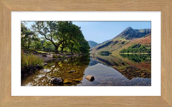 Buttermere Summer Trees framed print with Mount
