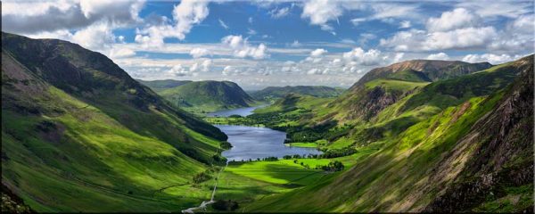 Buttermere and Crummock From Green Crag - Canvas