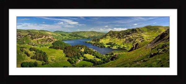 Ullswater from Harrison Crag framed print with Mount