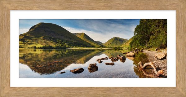 Brothers Water Reflections framed print with mount