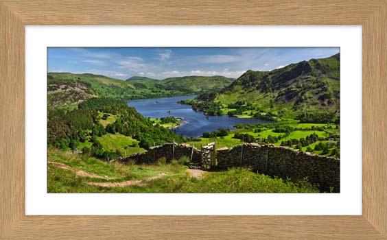 The Gateway to Ullswater framed print with Mount