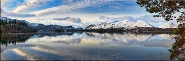 Cat Bells Winter Panorama - Canvas
