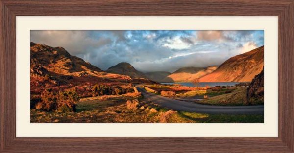Red Planet Wastwater framed print with Mount