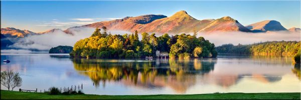 Misty Morning Derwent Water - Canvas