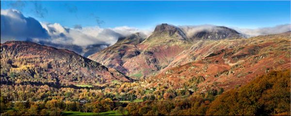 Deep Autumn Colours of Langdale - Canvas