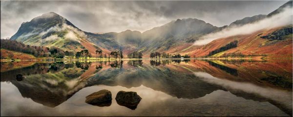 Buttermere Mists and Rocks - Canvas
