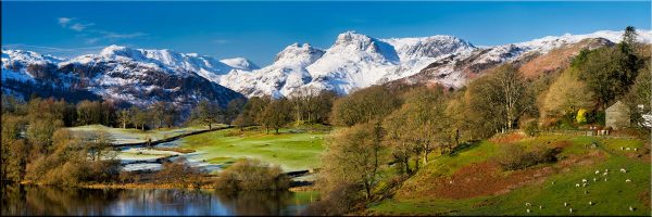Loughrigg Winter Panorama - Canvas