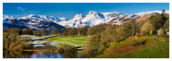 Loughrigg Winter Panorama - Glossy Print