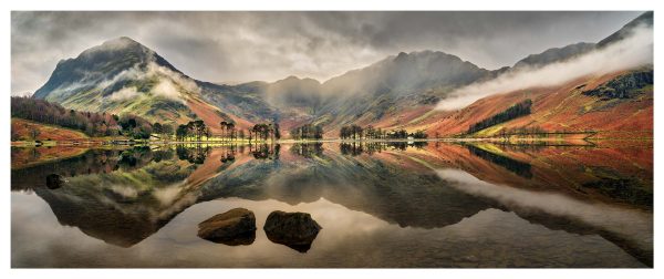 Buttermere Mists and Rocks - Print